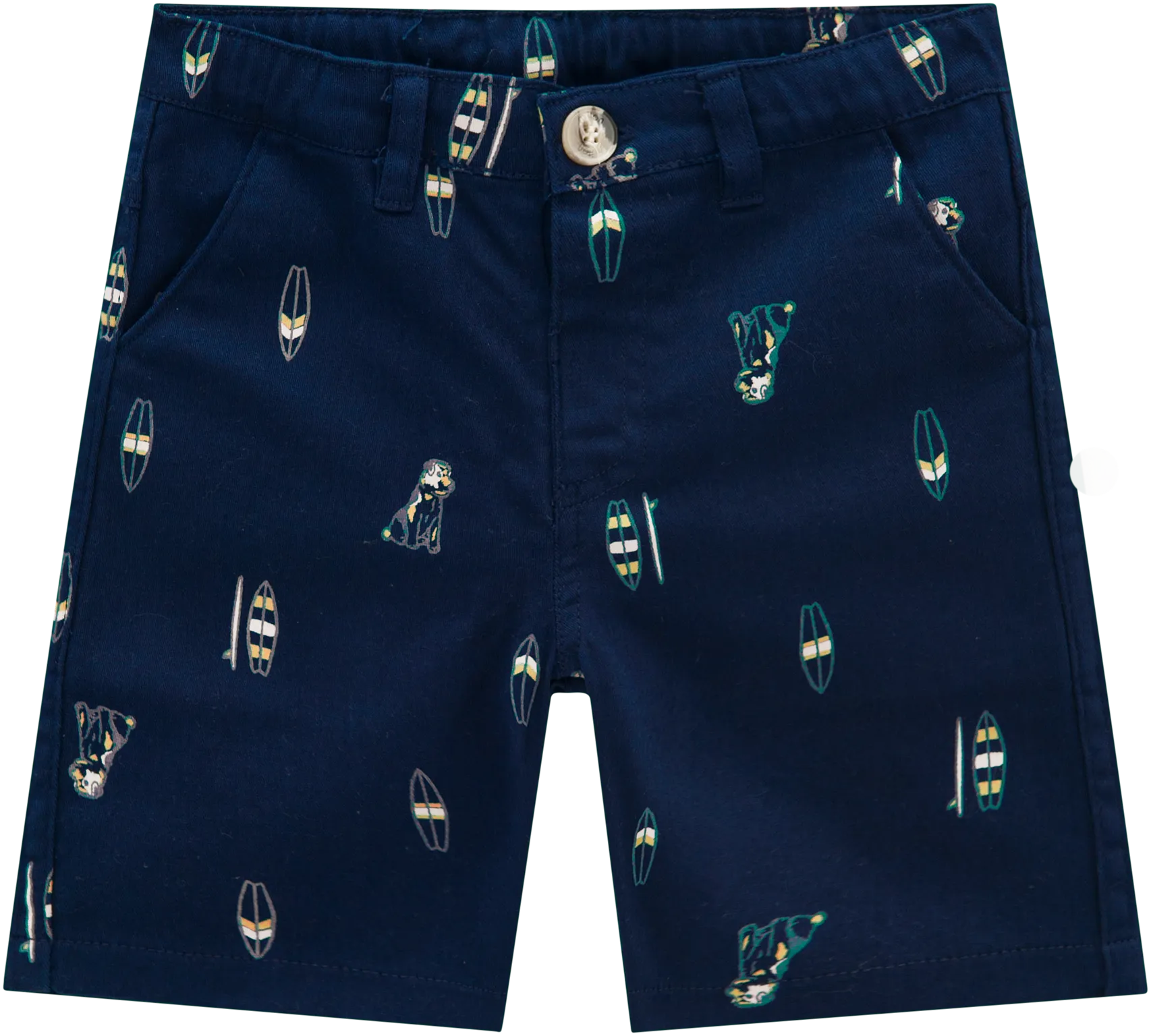 Bermuda Shorts - Navy Surf Boards