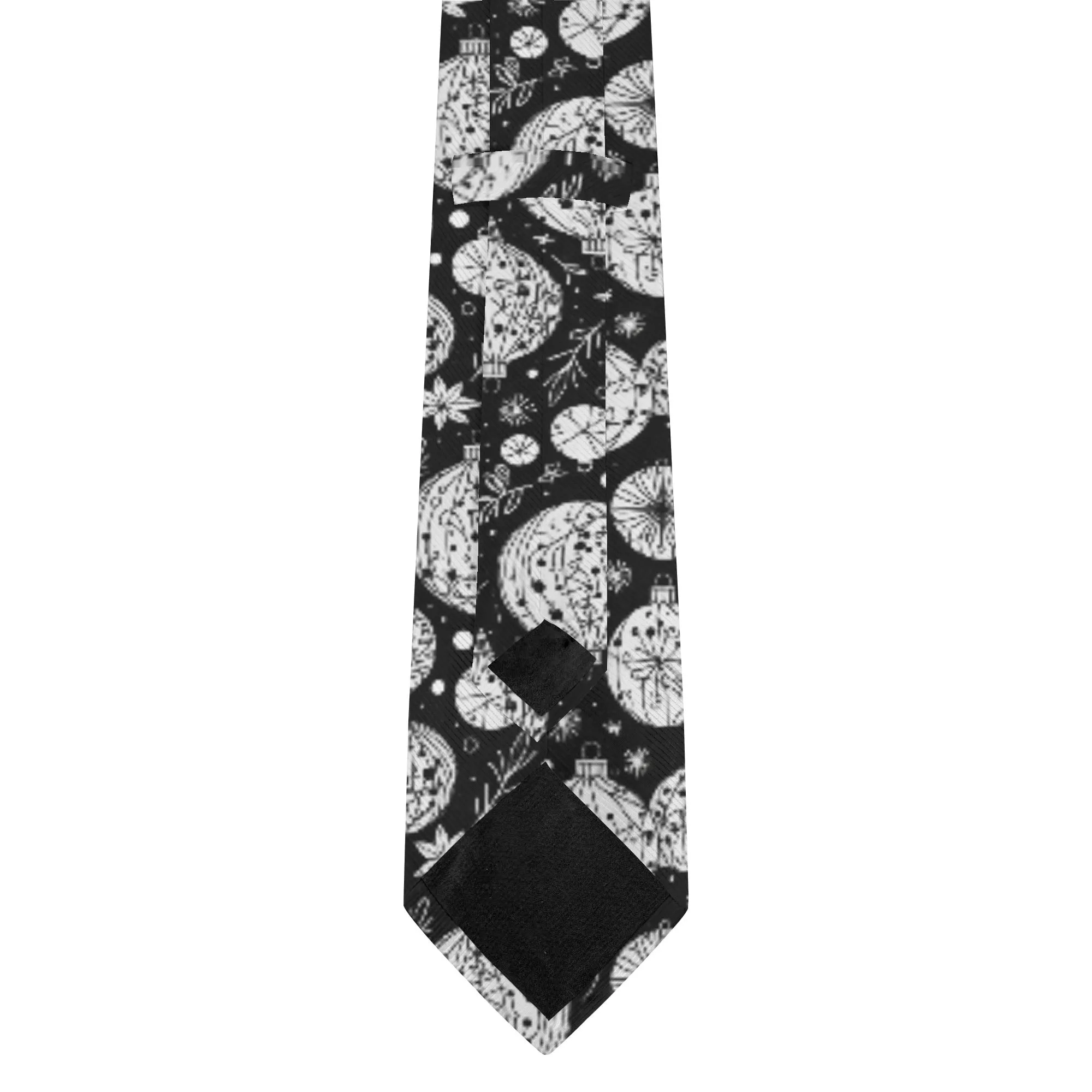 Black and White Ornament Necktie