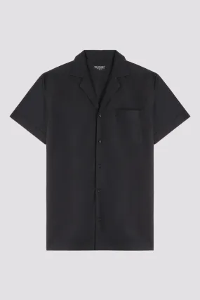 Black Casual Cotton Resort Shirt - A24 - MS0068R