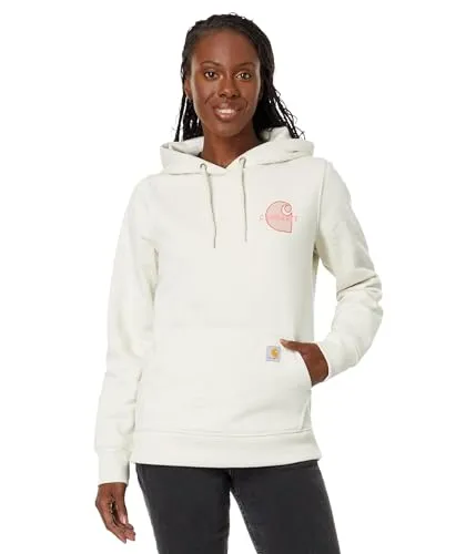 Carhartt 106172 Women's Rain Defender Relaxed Fit Midweight Chest Graphic Sweatshirt