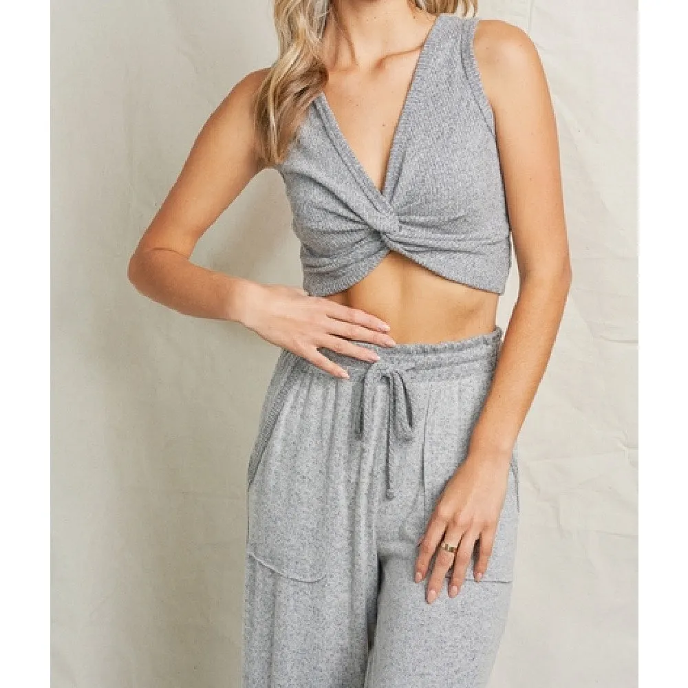 Cozy Soft Knitted Top & Pants Set