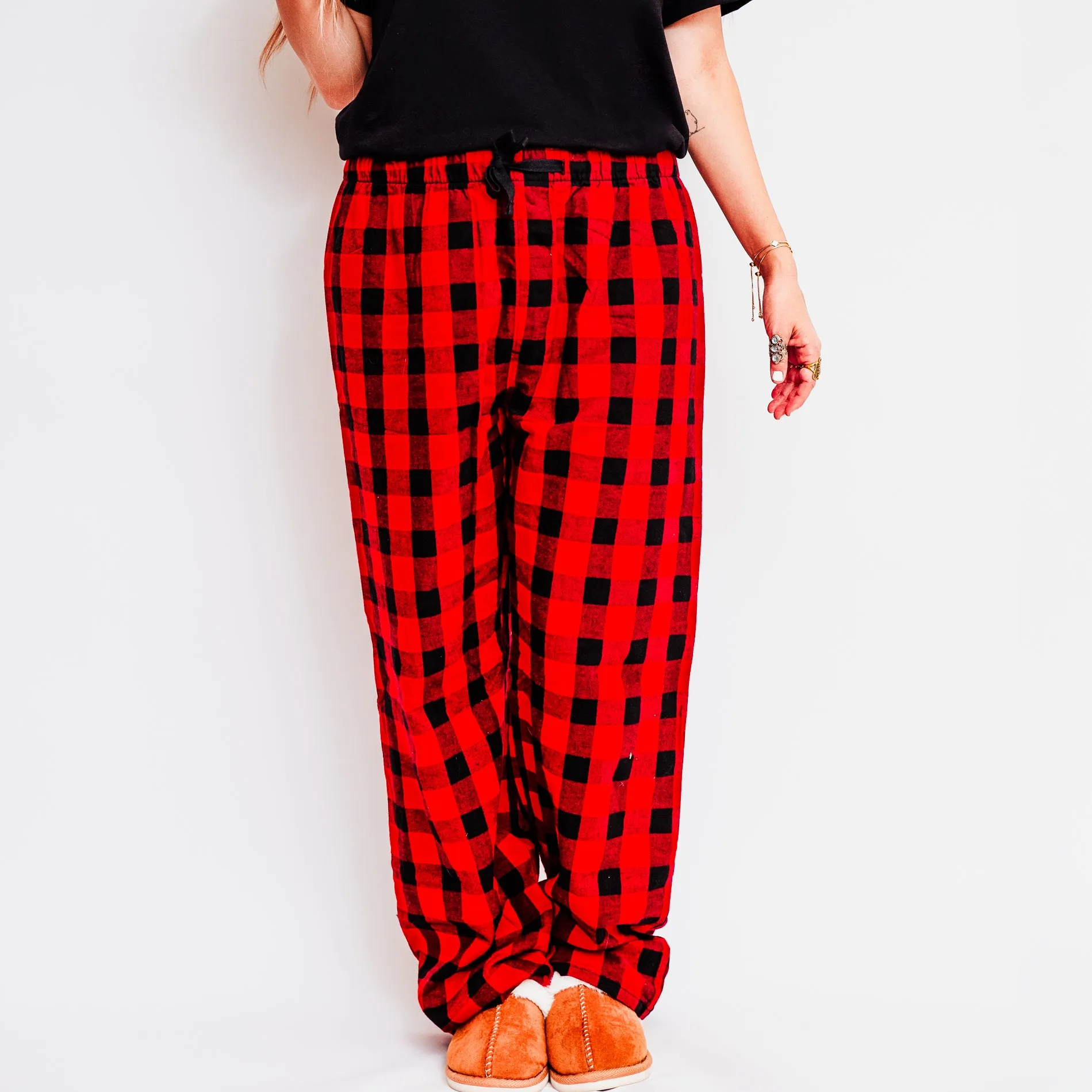 Cozy Vibes | Plaid Pajama Set