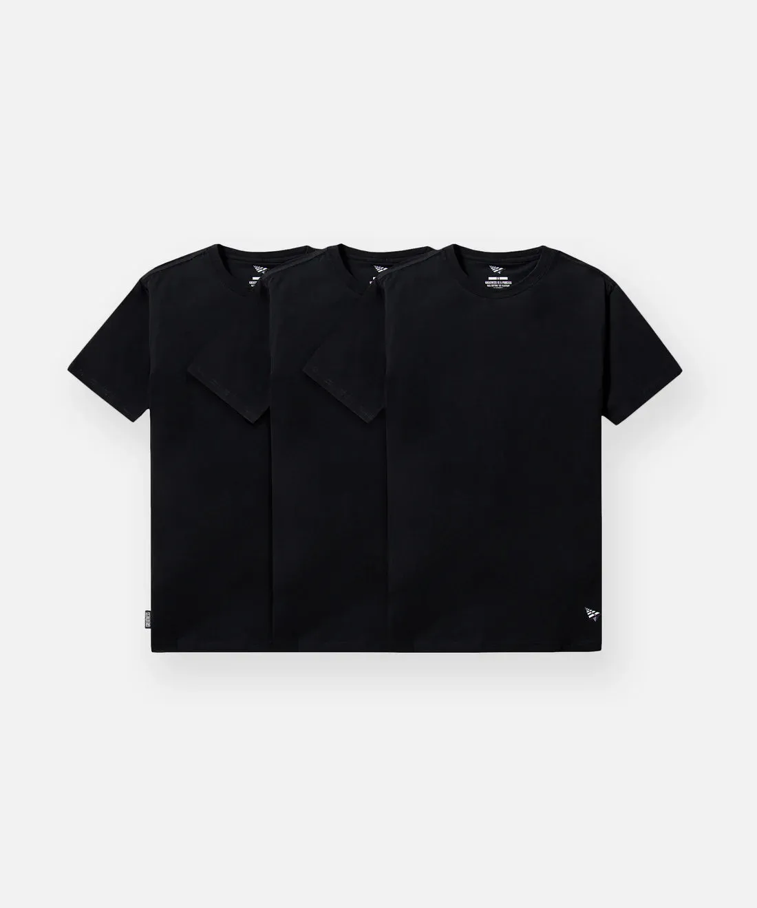 Essential 3 Pack Tee (Black) - PP200011001