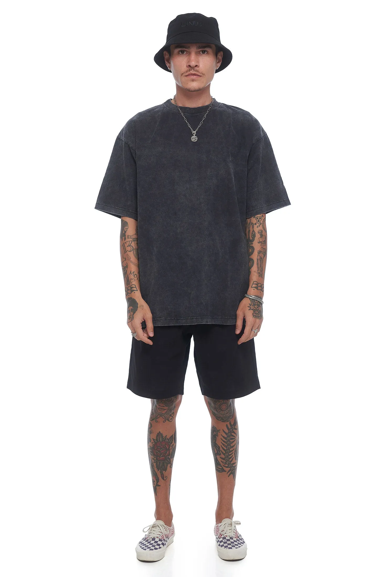 Essential Box Tee - Stone Wash