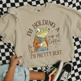 Frog Coffee Crewneck Sweatshirt