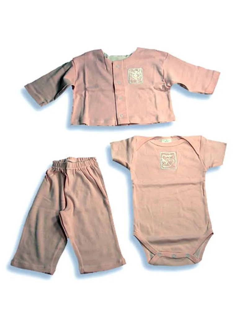 Little Giraffe - Baby Girls, 3-Piece Sleeveless Pant Set