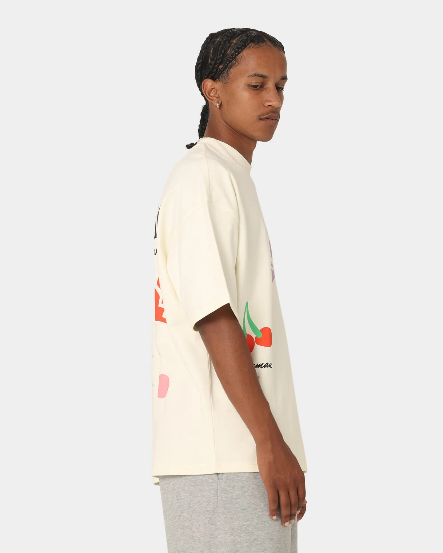 Loiter Flower Boi Oversized T-Shirt Ecru