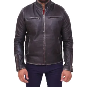 Men's Fashion Stylish Slim Fit Genuine Lambskin Leather Jacket