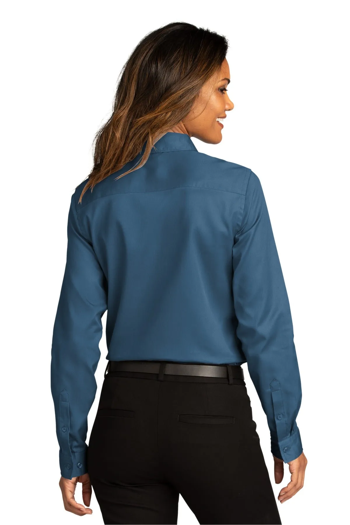 Port Authority Ladies Long Sleeve SuperPro React™Twill Shirt. LW808