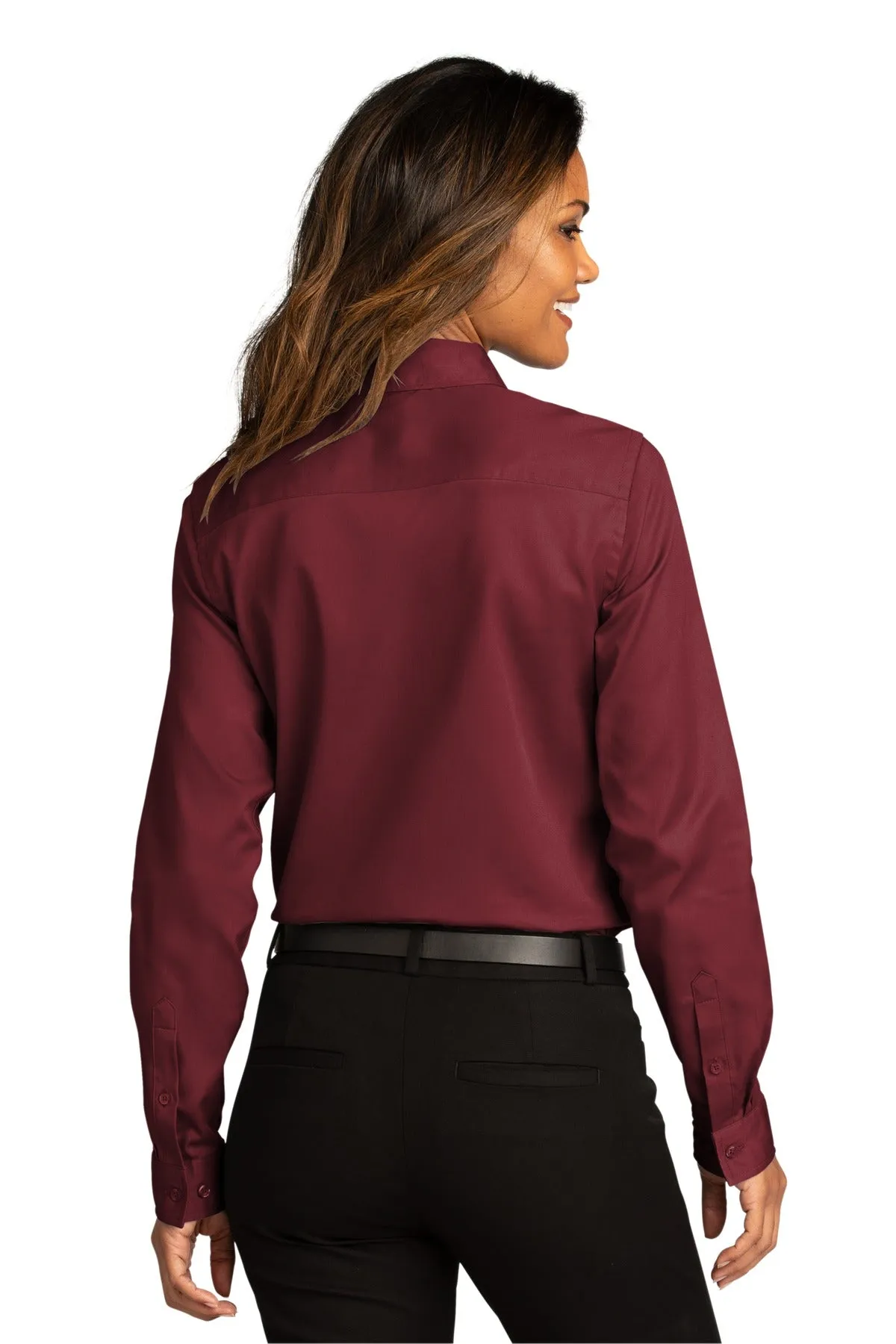 Port Authority Ladies Long Sleeve SuperPro React™Twill Shirt. LW808