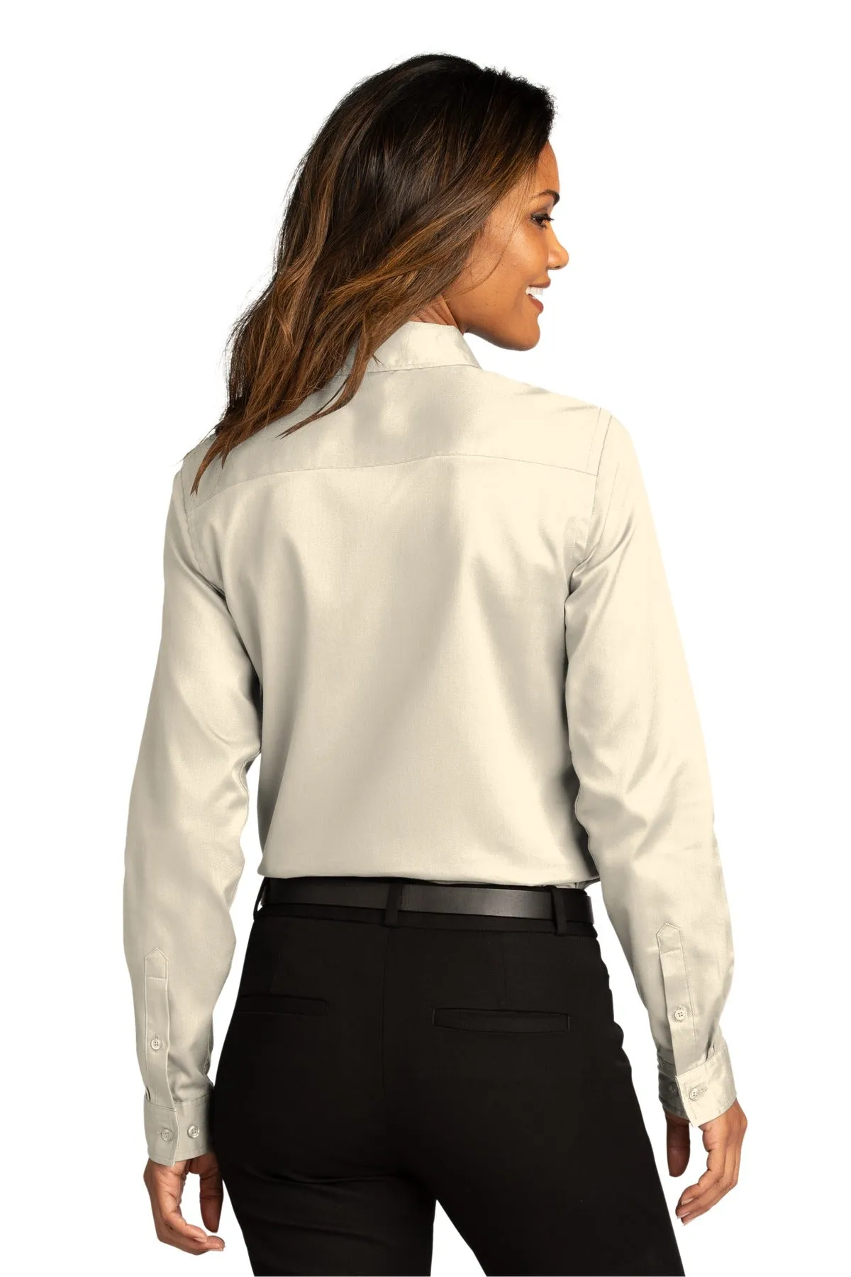 Port Authority Ladies Long Sleeve SuperPro React™Twill Shirt. LW808