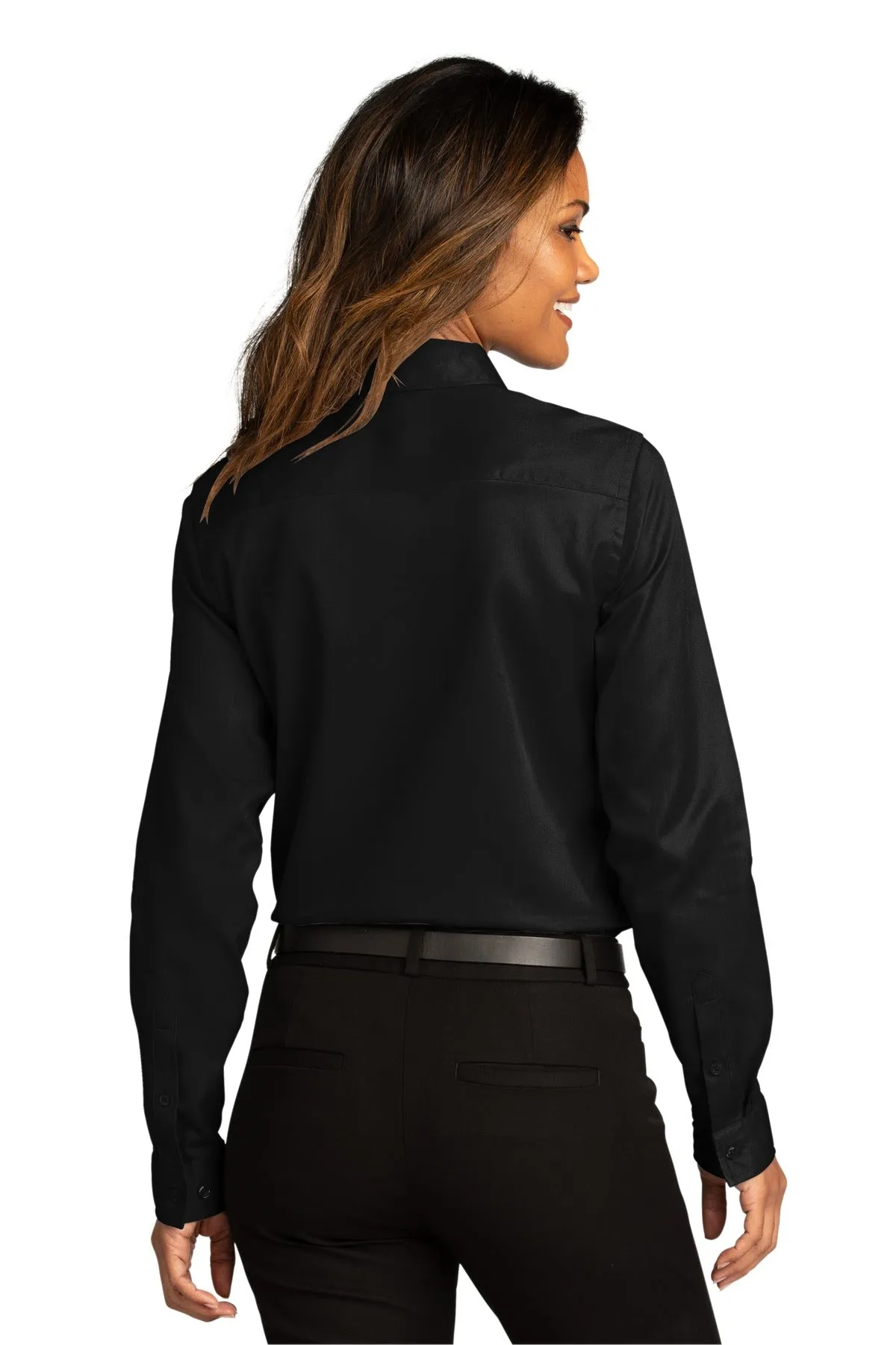 Port Authority Ladies Long Sleeve SuperPro React™Twill Shirt. LW808