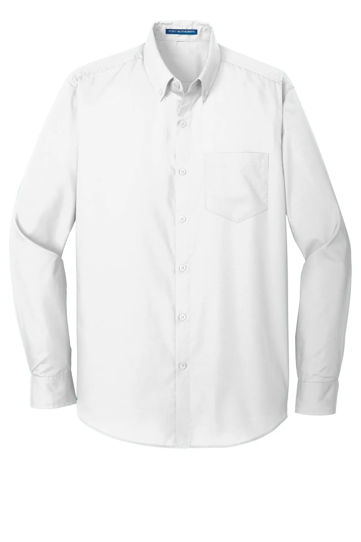 Port Authority Long Sleeve Carefree Poplin Shirt. W100