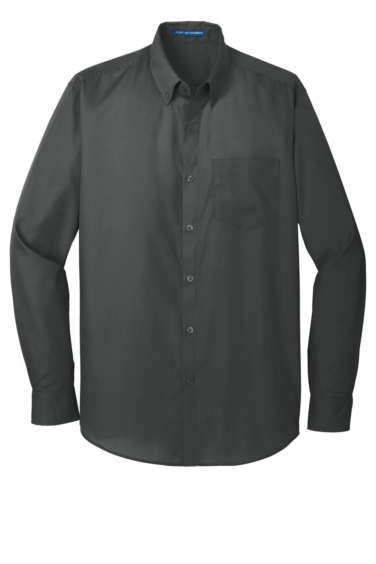 Port Authority Long Sleeve Carefree Poplin Shirt. W100