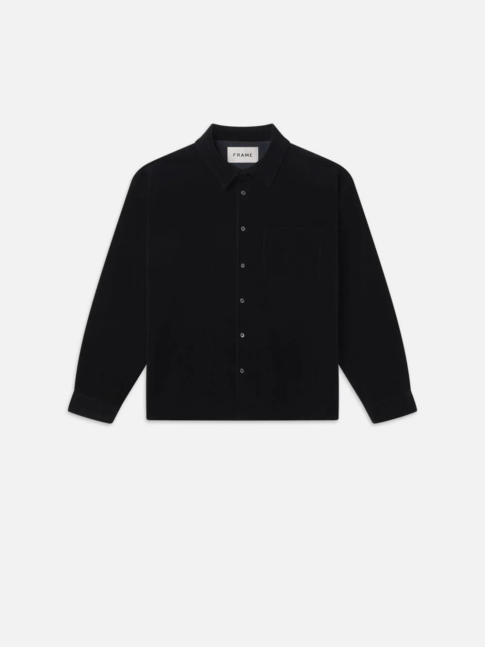 Relaxed Corduroy Overshirt -- Dark Navy