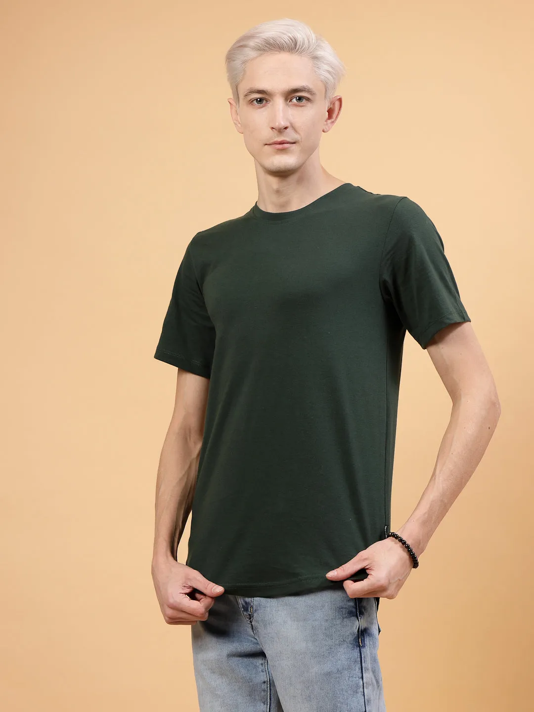 Relaxed-fit Men's Solid Jersey Tees