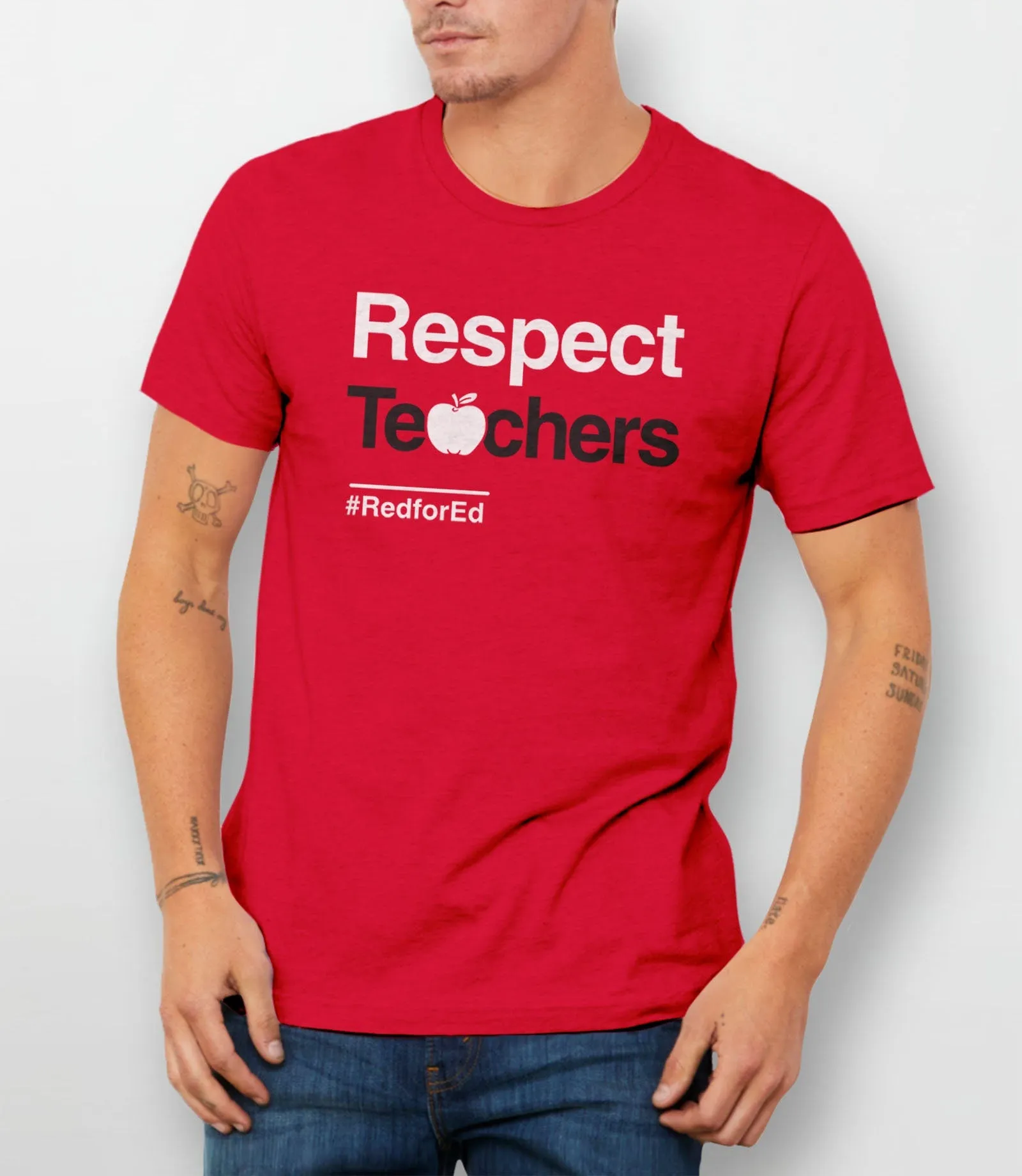 Respect Teachers Shirt | Red for Ed Teacher T Shirt