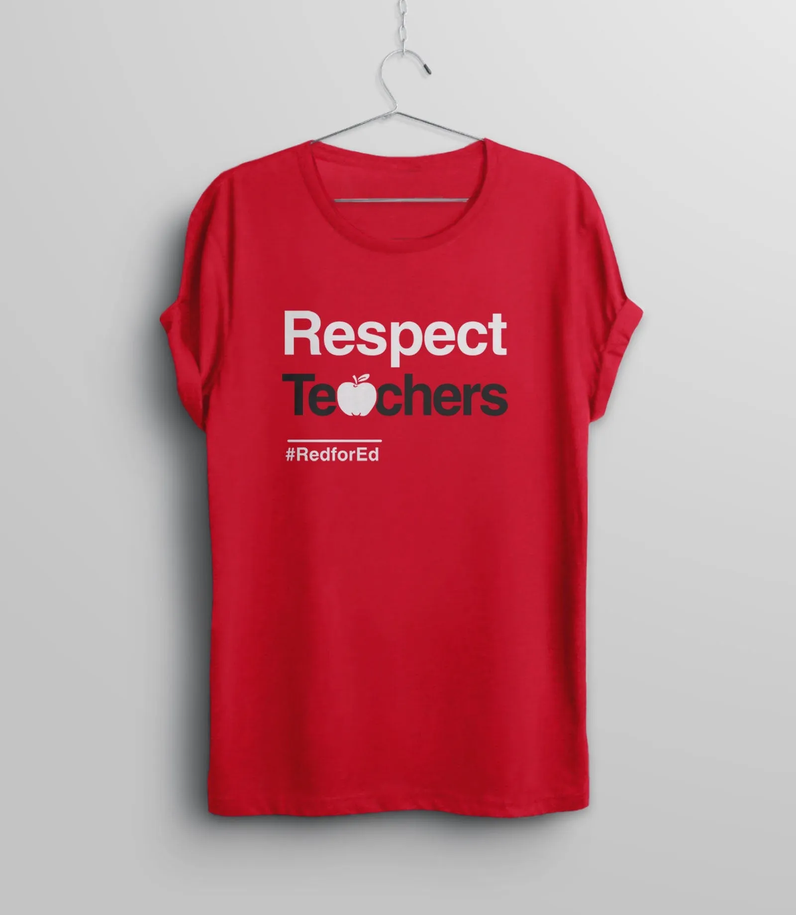 Respect Teachers Shirt | Red for Ed Teacher T Shirt