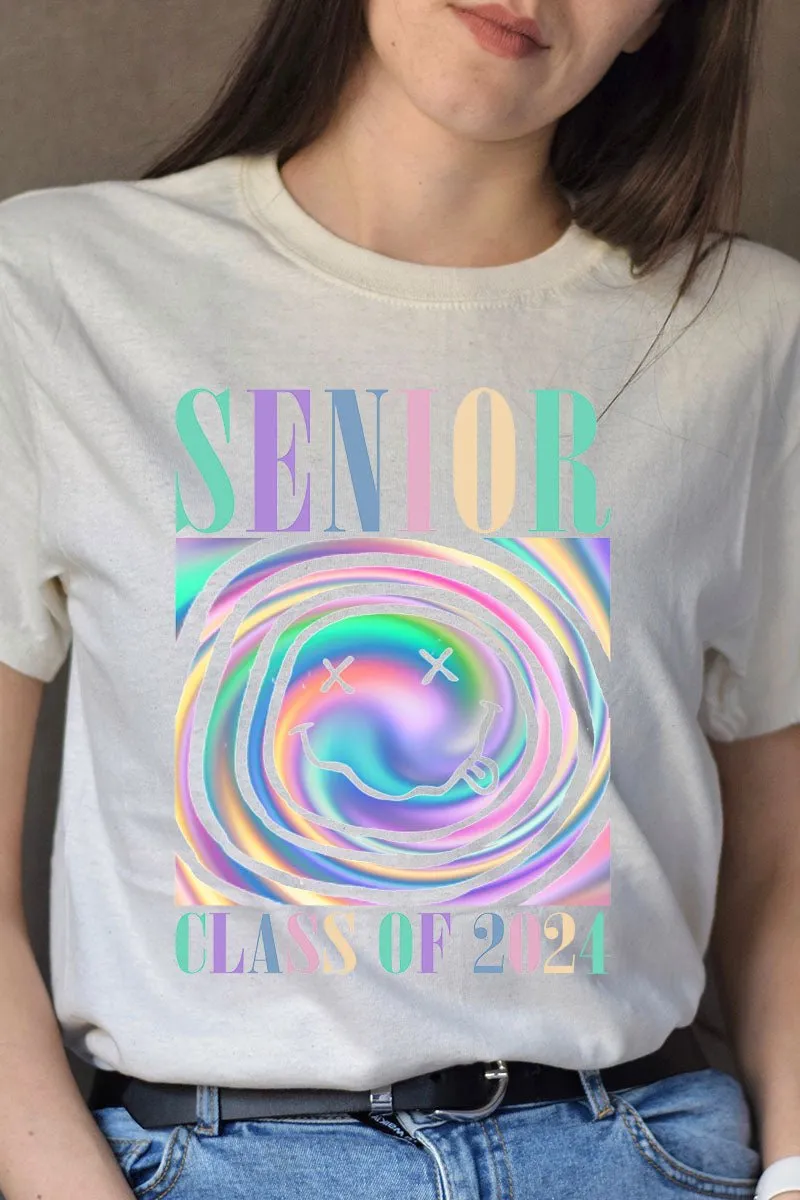 Senior Swirl Short Sleeve Relaxed Fit T-Shirt