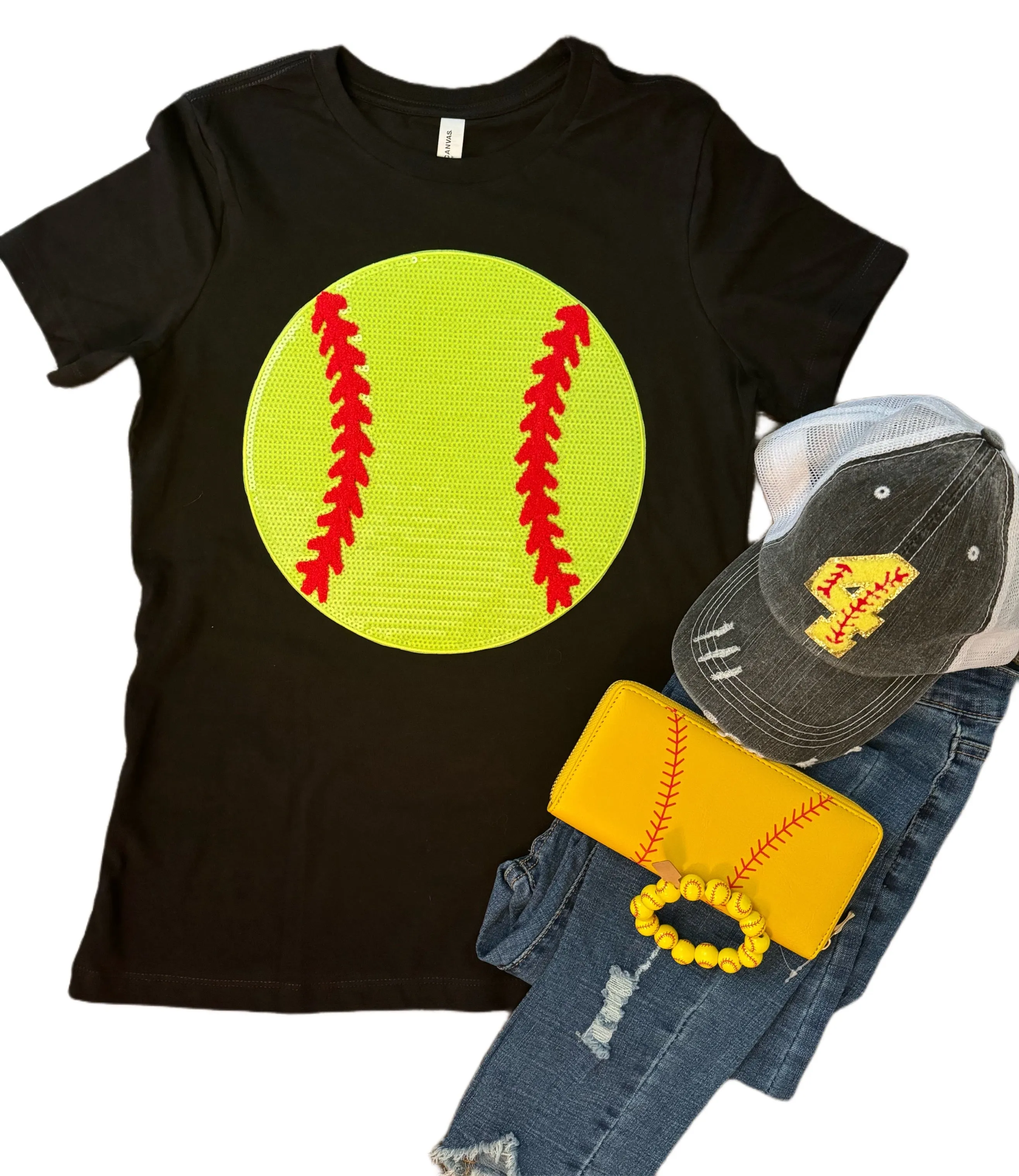 Sequin Softball Tees