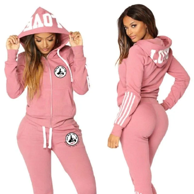 Two Piece Tracksuit Women Set