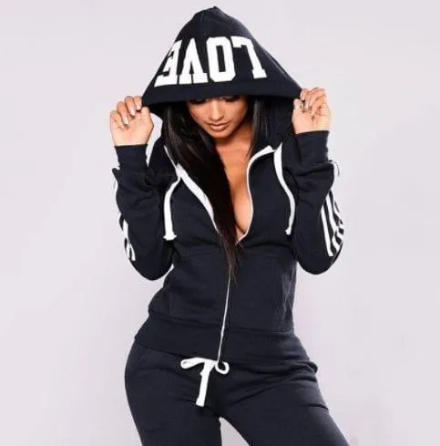 Two Piece Tracksuit Women Set