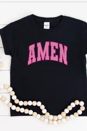 Vintage Varsity Amen Short Sleeve Relaxed Fit T-Shirt